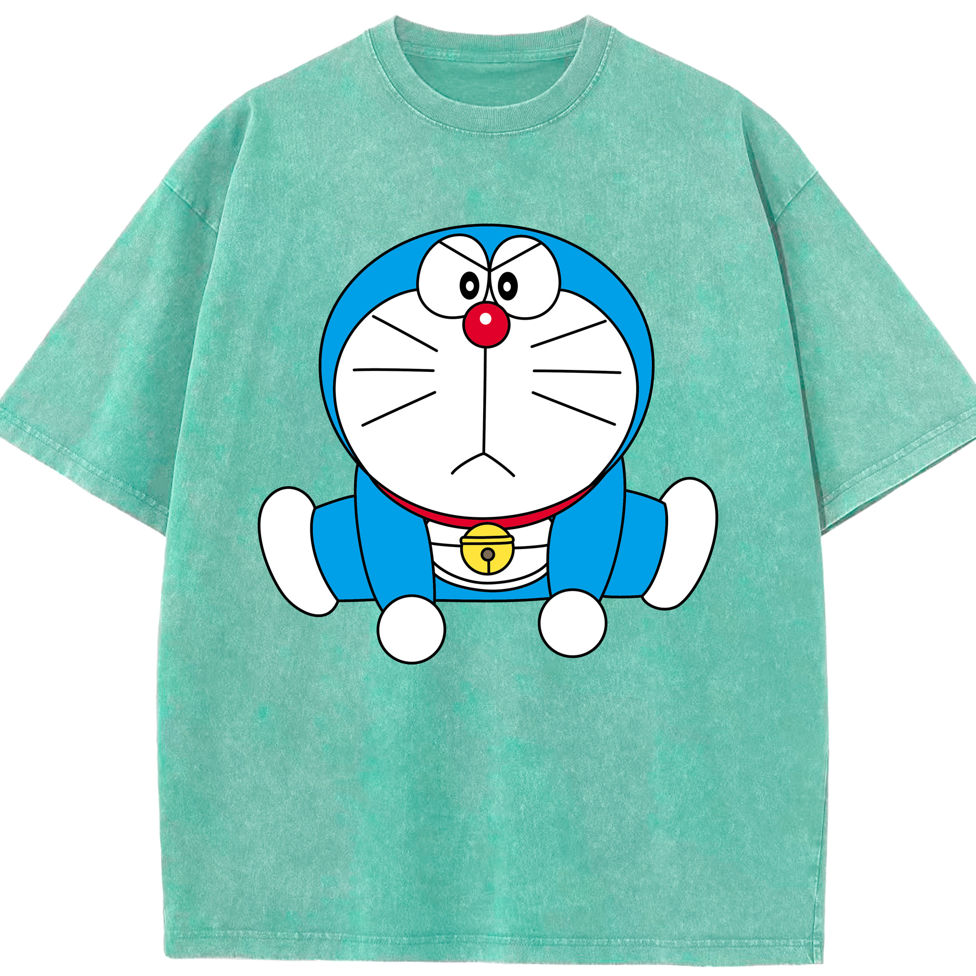 （画像用） ドラえもん Doraemon 綿100% ヴィンテージ風 半袖Tシャツ（フロントプリント）